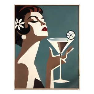 Foto Arte Moderno de Meados do Século A Diva do Martini