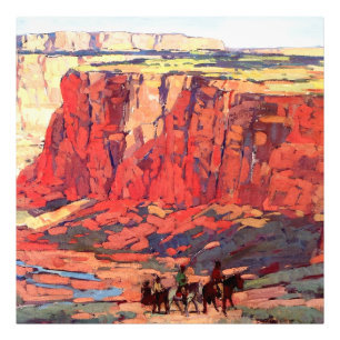 Foto Arte ocidental “Canyon Riders” por Edgar Payne