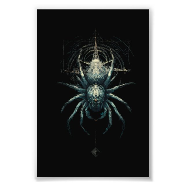 Foto Arte Oculta de Geométrica Mística de Aranha (Frente)