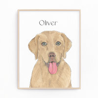 Arte Personalizada Dudley Labrador