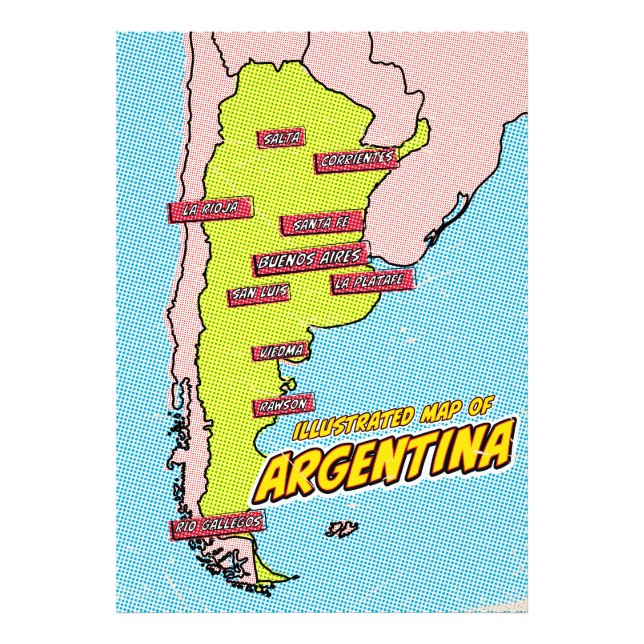Foto Arte Pop Ilustrado Argentina (Frente)
