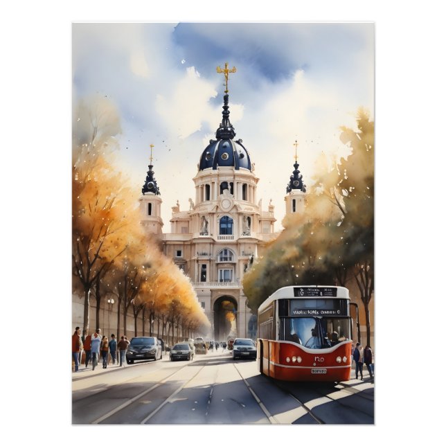 Foto Arte por aquarela de Madrid (Frente)