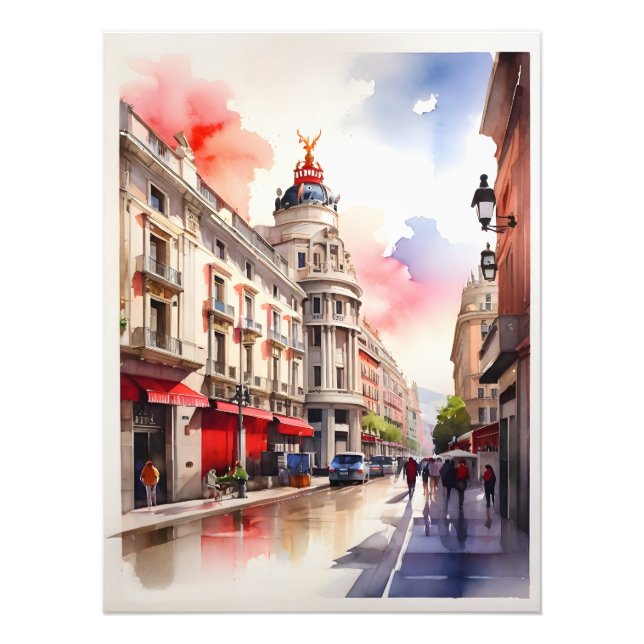 Foto Arte por aquarela de Madrid (Frente)
