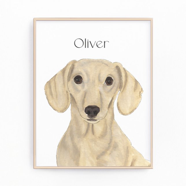 Foto Arte Red Dachshund Personalizada (Criador carregado)