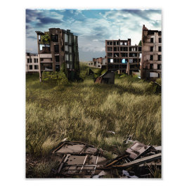 Foto Arte urbana pós-apocalíptica abandonada