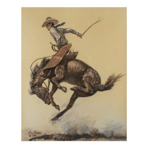 Foto Arte Western “Cavalo Empinando” por Will James