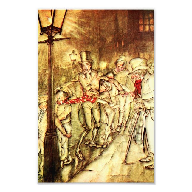 Foto Arthur Rackham - A Christmas Carol - Street (Frente)