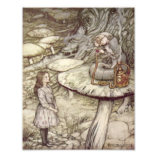 Foto Arthur Rackham "Alice e Caterpillar "