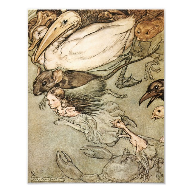 Foto Arthur Rackham, Impressão de "A Piscina das Lágrim (Frente)