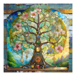 Foto Árvore Da Vida Em Flor Dos 7 Chakras