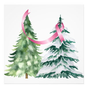 Foto Árvore de Natal Coquette, Consciência do Cancer da