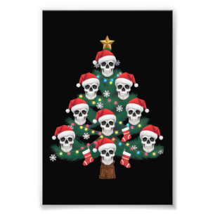 Foto Árvore de Natal de Crânio Pijama Esqueleto Legal P