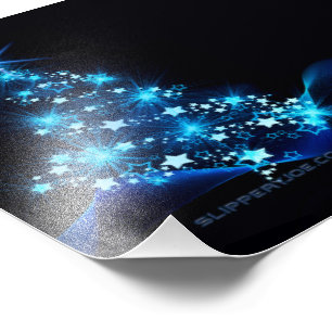 Foto Árvore de Natal estilizada e brilhante da Slippery