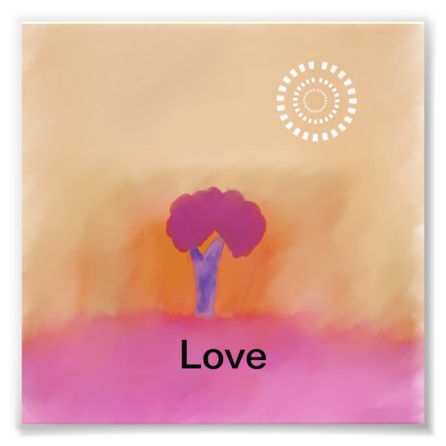 Foto Árvore do amor: abstrato feia paisagem (Frente)