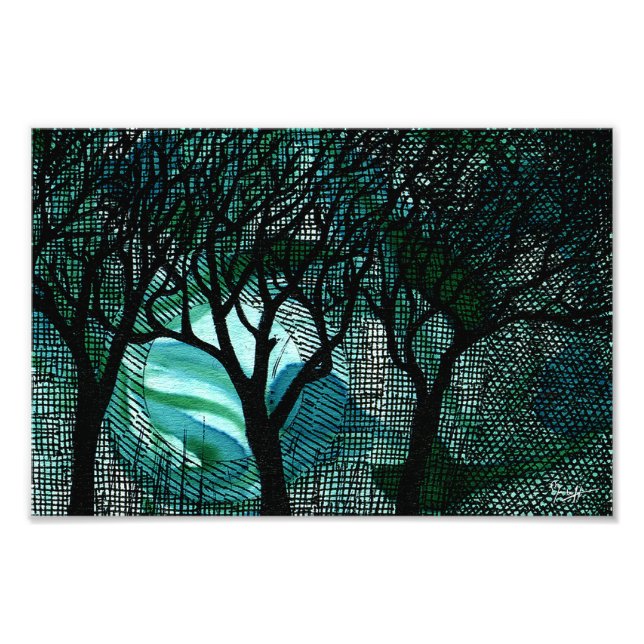 Foto Árvores Mão Esculpidas e Cruzadas Atingidas em Ver (Frente)