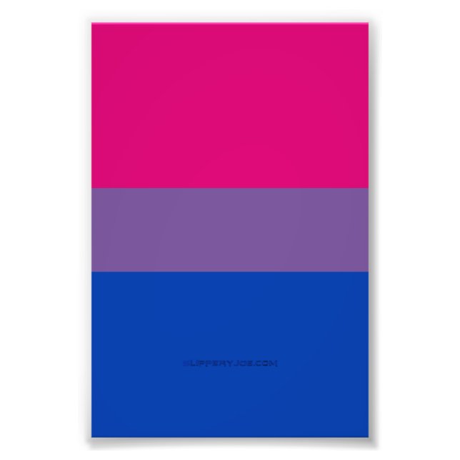 Foto As cores da bandeira do orgulho bissexual Slippery (Frente)