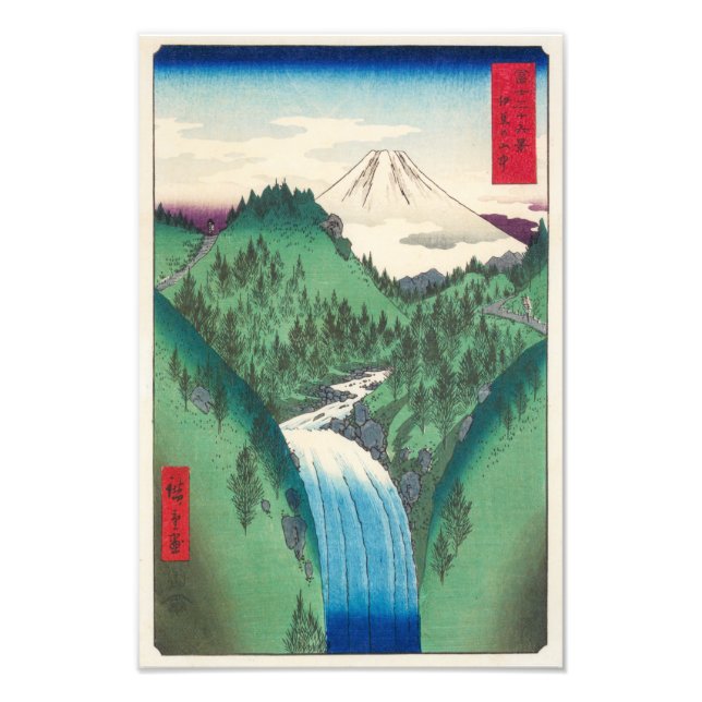 Foto As Montanhas Izo | Hiroshige | (Frente)