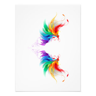 Foto Asas Fluffy Rainbow