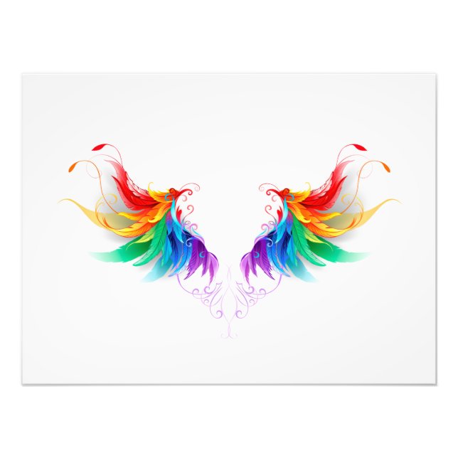 Foto Asas Fluffy Rainbow (Frente)