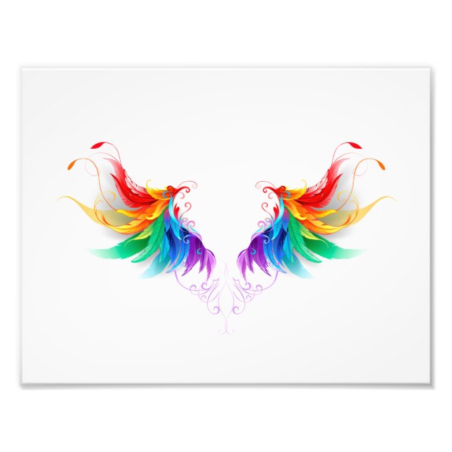 Foto Asas Fluffy Rainbow (Frente)