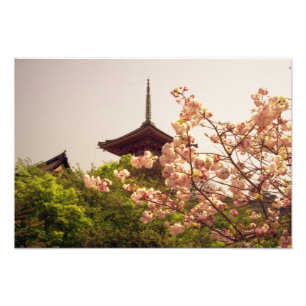 Foto Ásia, Japão, Quioto, templo Kiyomizu na primavera
