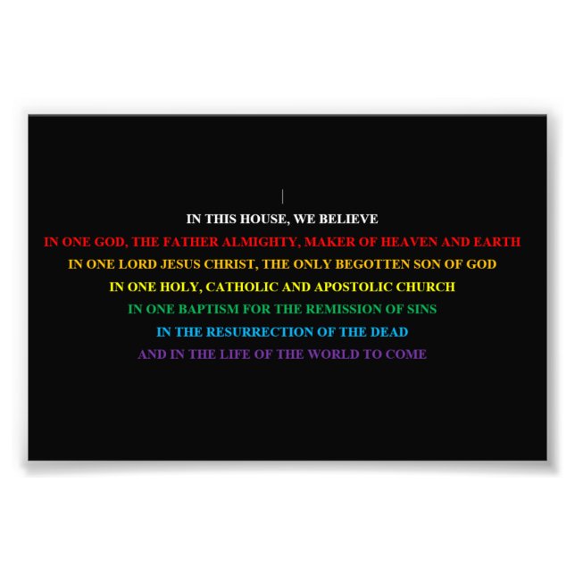 Foto Assine com a abreviação Nicene Creed. (Frente)