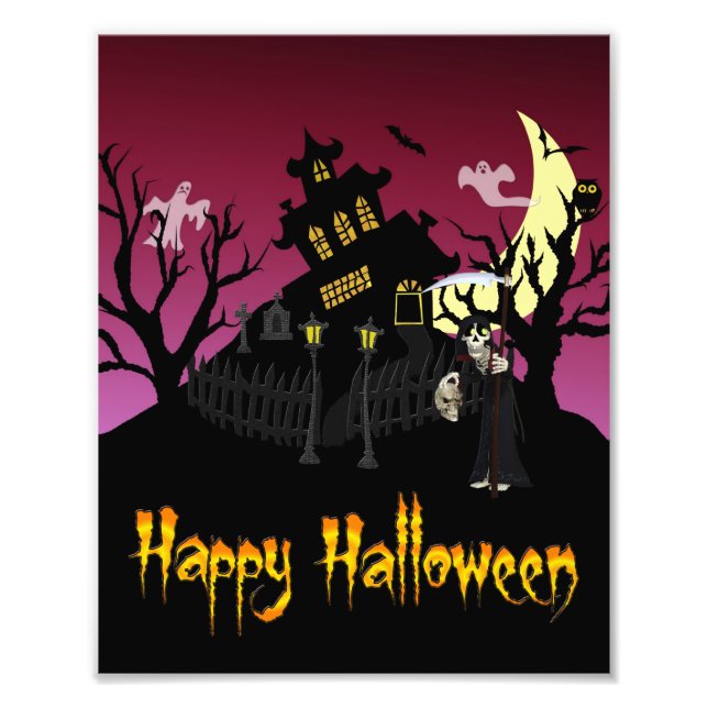 Foto Assustador Halloween (Frente)