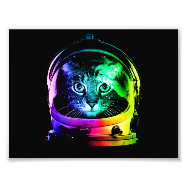 Foto Astronauta colorido de gatos (Frente)