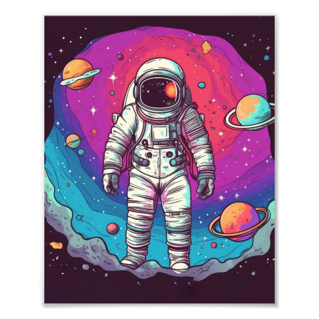 Foto Astronauta No Espaço (Frente)