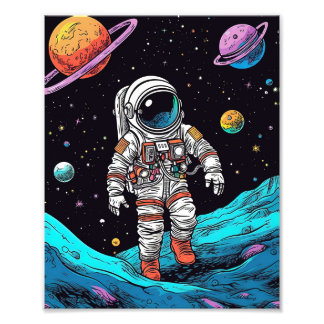 Foto Astronauta Oferece Lua para Crianças