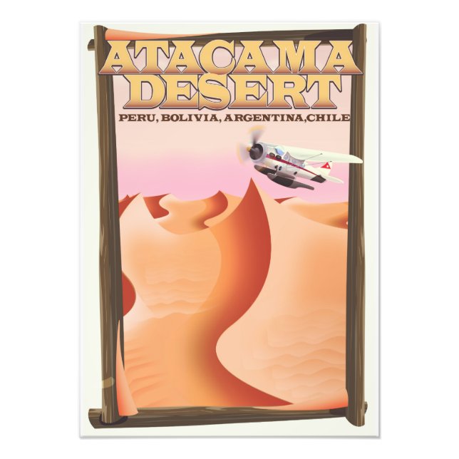 Foto Atacama Desert Adventure poster de viagens. (Frente)