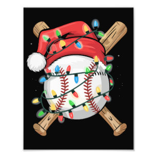 Foto Atleta de beisebol de Natal Esportes Papai Noel 