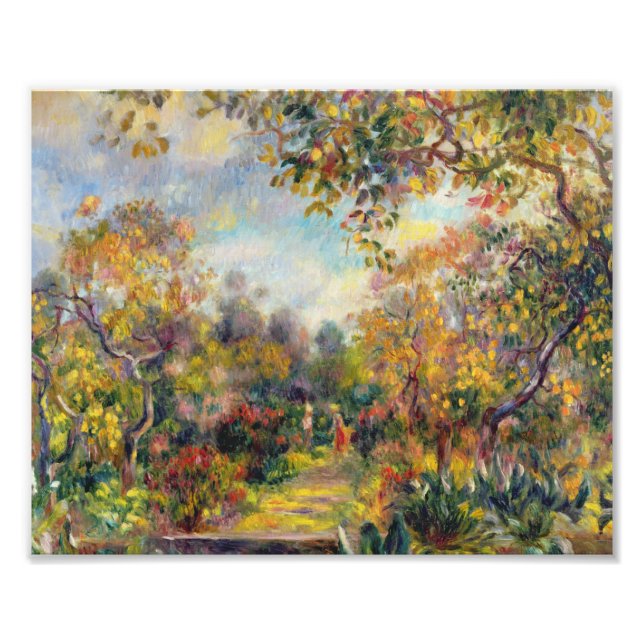 Foto Auguste Renoir - Paisagem Em Beaulieu (Frente)
