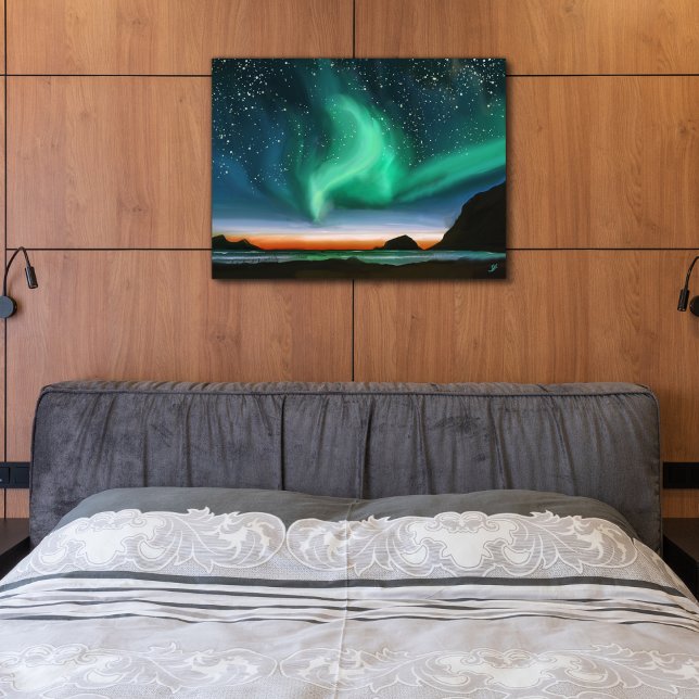 Foto Aurora Boreal - Pintura a Óleo (Criador carregado)