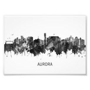 Foto Aurora Colorado Skyline BW