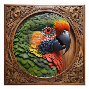 Foto Aussie Spirit: Um Lorikeet Empoleirado Em Madeira 