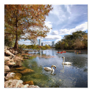Foto Austin, Texas Barton Creek / Ladybird Lake Skyline
