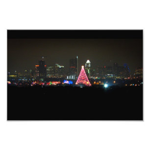Foto Austin Texas Christmas Trail of Lights Skyline