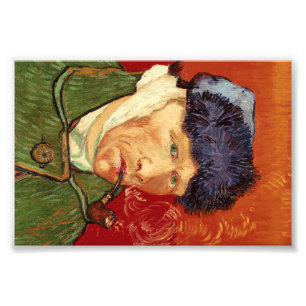 Foto Auto-retrato de Van Gogh com orelha e a tubulaçã
