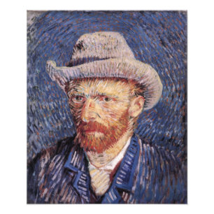 Foto Autoretrato Van Gogh com Felt Hat