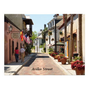 Foto Aviles Street Rua. Augustine, Flórida
