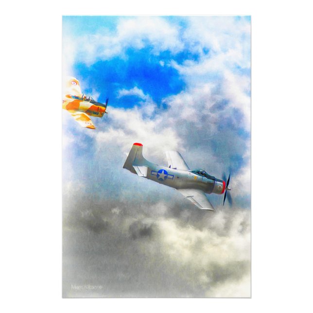 FOTO AVIÕES DA FORÇA AÉREA WW2 (Frente)