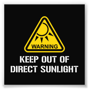 Foto AVISO - mantenha fora da luz solar direta