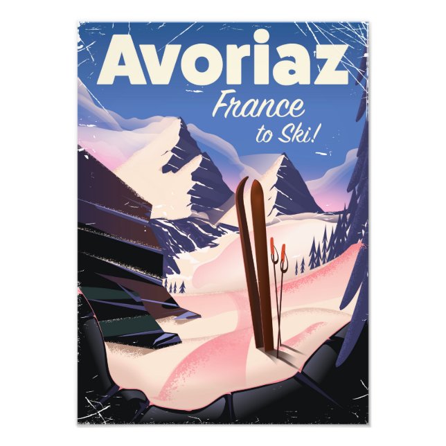 Foto Avoriaz, poster de viagens de Esqui Francês (Frente)