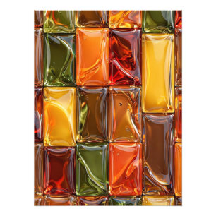 Foto Azulejo de Mosaico de Vidro Outono Quente - Âmbar