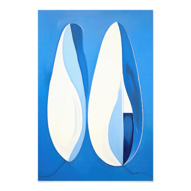 Foto Azure Geométrico Serenade Abstrato (Frente)