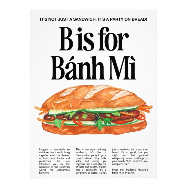 Foto B é para Banh Mi (Frente)