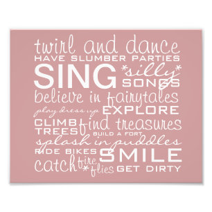 Foto Baby Girl Nursery Impressão