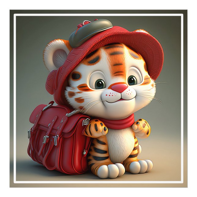 Foto Baby Tiger Cartoon-76775 (Frente)