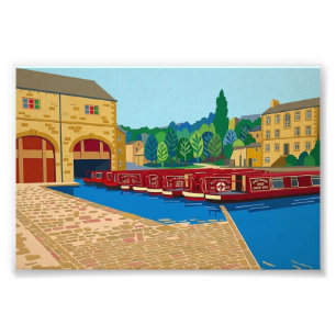 Foto Bacia do Canal de Sowerby Bridge Arte no Estilo Ma